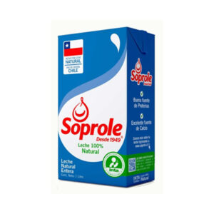 leche natural entera soprole 1 lt